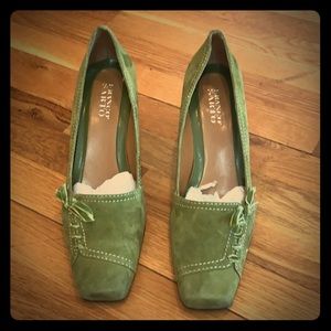 Franco Sarto green heels